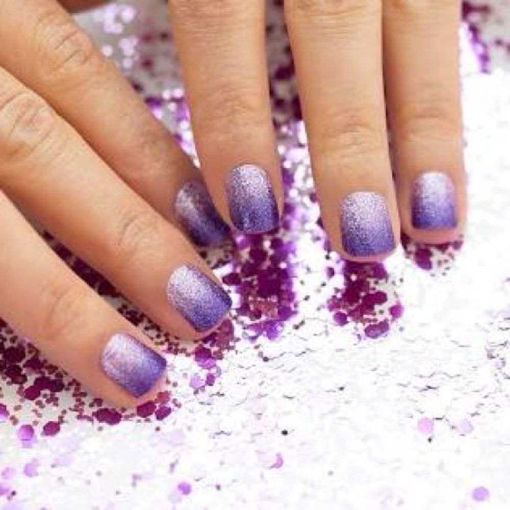 RETIRED color street achieve grapeness PURPLE ombre petite